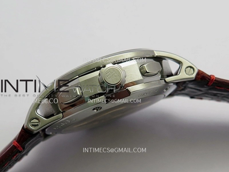 Code 11.59 Chrono 26393 SS APSF 1:1 Best Edition Red Dial On Red Leather Strap Super Clone SA4401